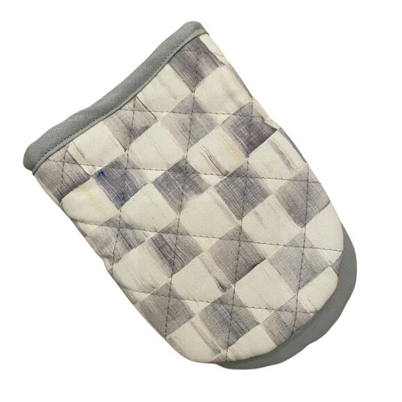 Brand New Mackenzie-Childs Sterling Check Mini Oven Mitt - Picture 4 of 10